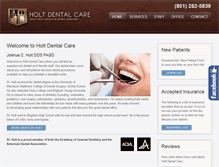 Tablet Screenshot of holtdentalcare.net